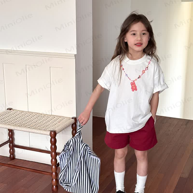 Kid Girl Solid Color Shorts  - image 22