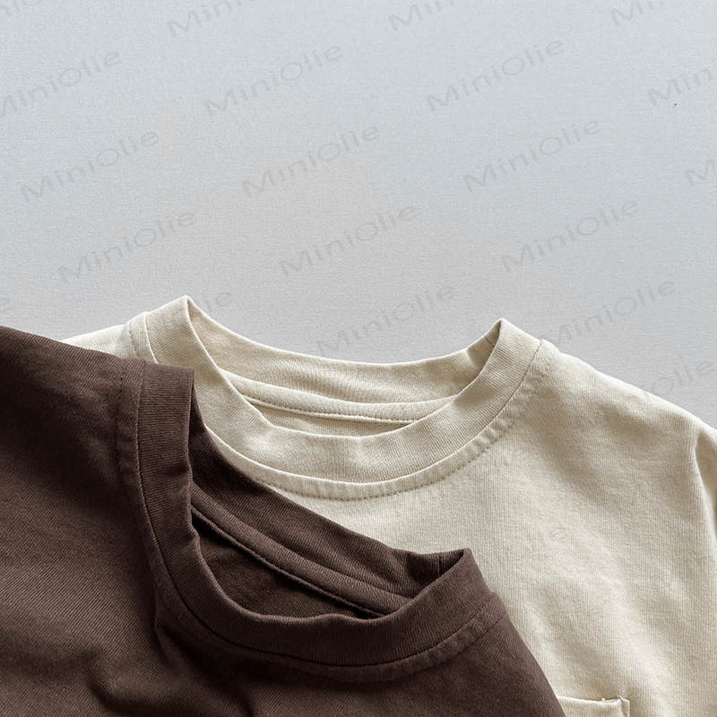 Baby Toddler Solid Color Pocket T-Shirt - image 5