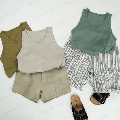 Toddler Solid Color Simple Tank Top - image 15