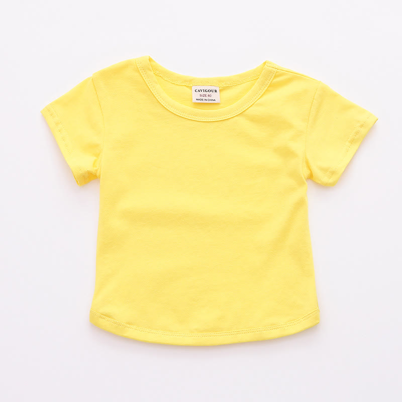 Baby Toddler Girl Solid Color T-Shirt - Yellow - 5-7T - image 13