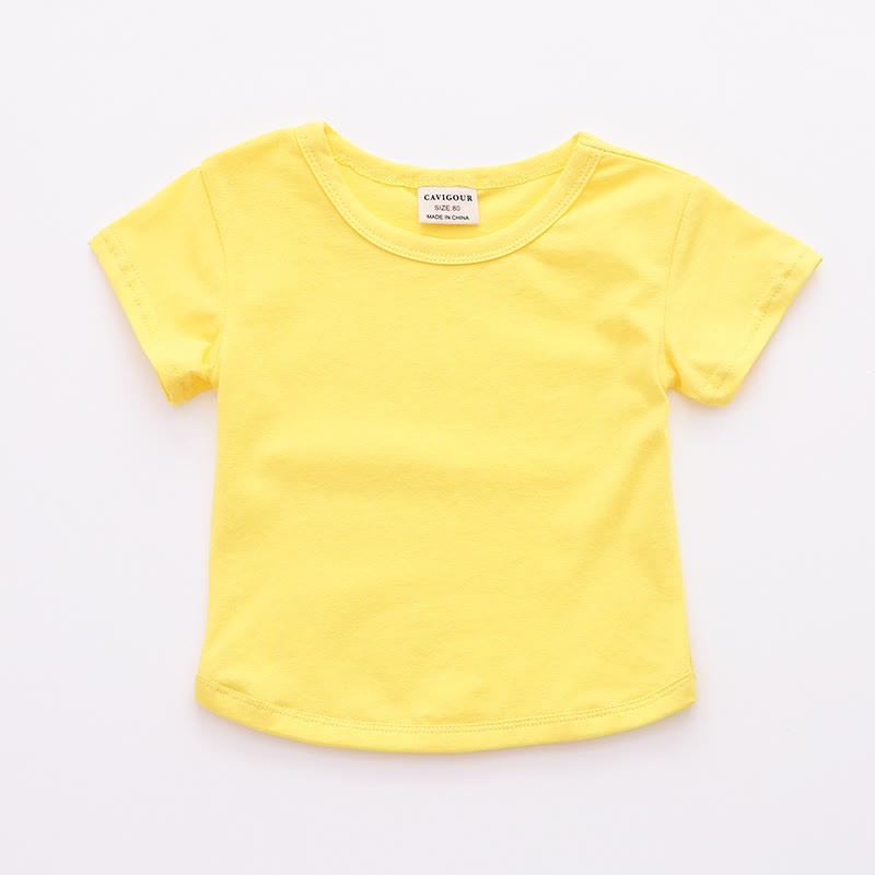 Baby Toddler Girl Solid Color T-Shirt - Yellow - 5-7T - image 13