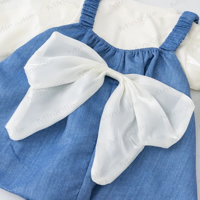 Baby Toddler Bow Dress and Mesh Top - image 6