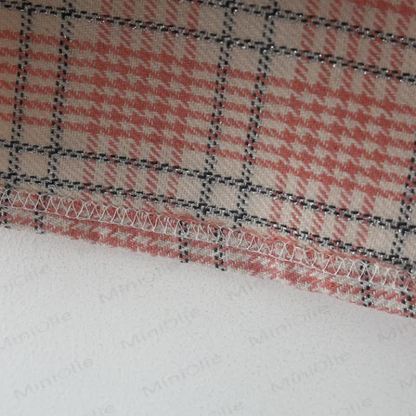 Baby Plaid Dress with Flower Bag - image 10