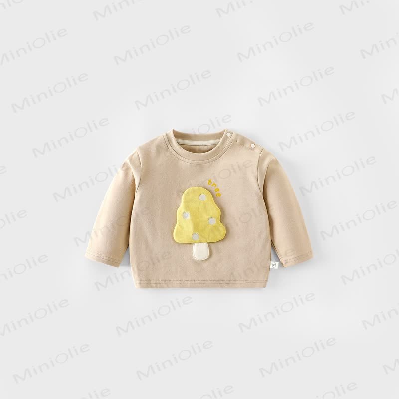 Baby Toddler Mushroom Patch T-Shirt - Khaki - 5-7T - image 3