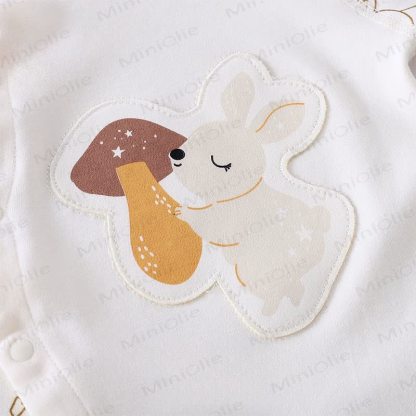 Baby Rabbit/Leopard Patch Romper - image 8
