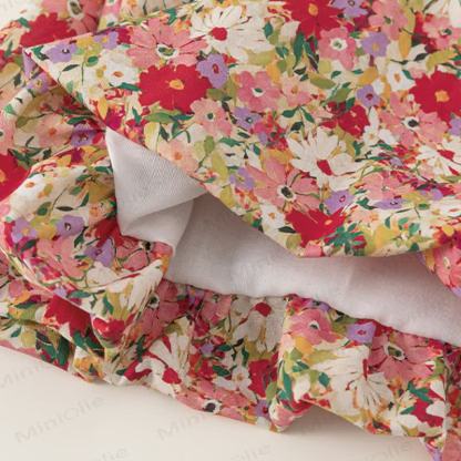 Toddler Cute Red Flower Suspenders Dress - image 9