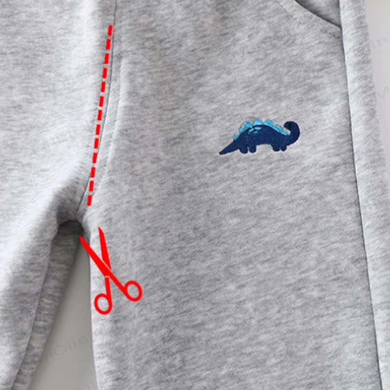 Toddler Boys Dino Embroidered Jogger Pants - image 8