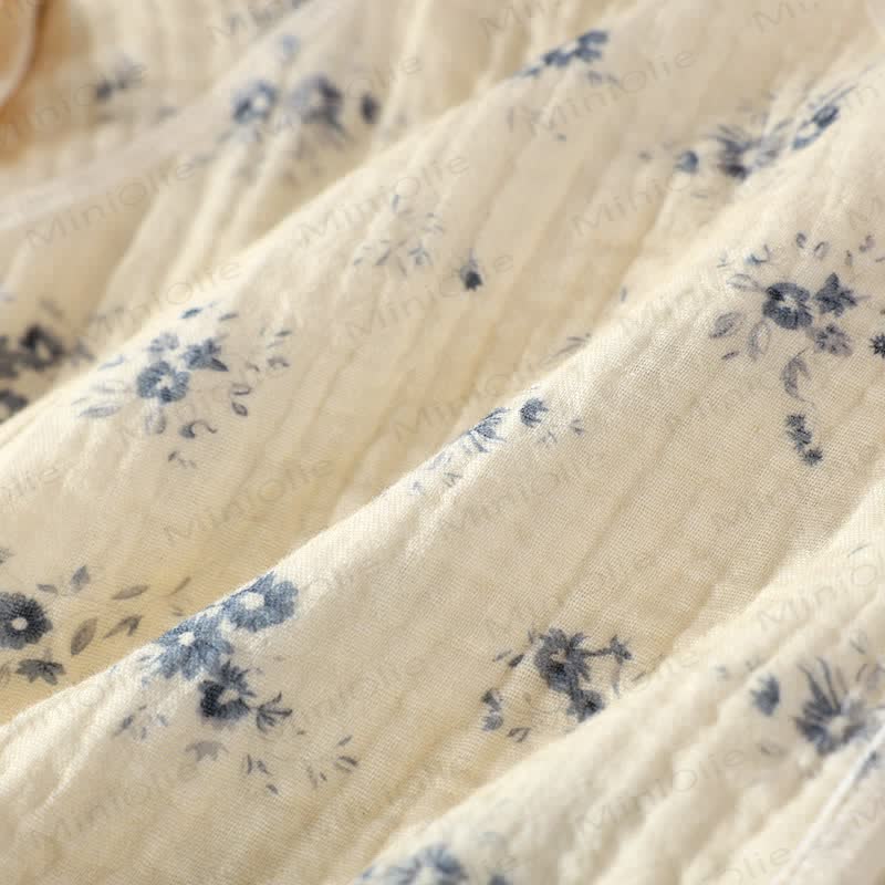 Baby Girl Orchid Daisy Beige Kimono Romper - image 23