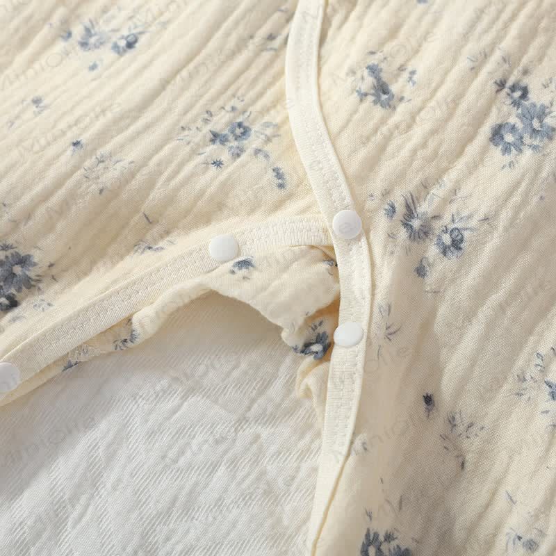 Baby Girl Orchid Daisy Beige Kimono Romper - image 18