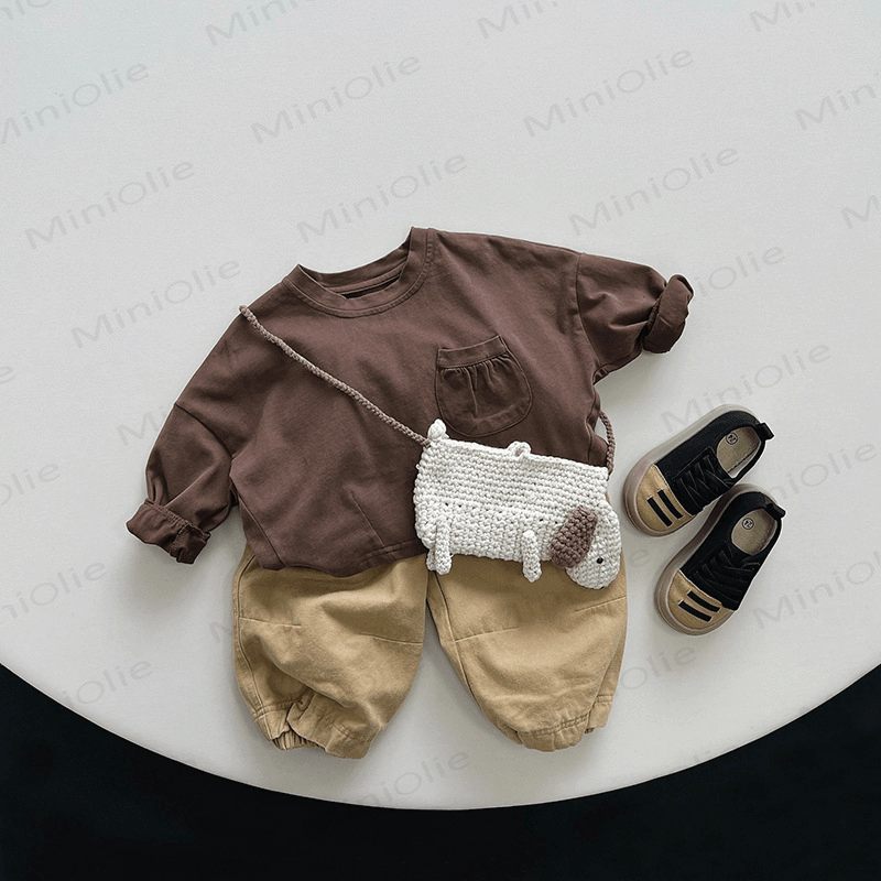 Baby Toddler Solid Color Pocket T-Shirt - image 11