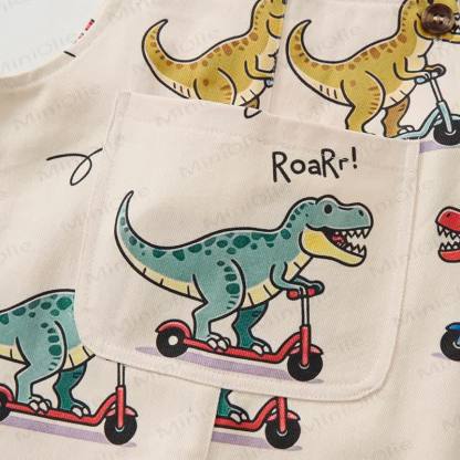 Baby Toddler Dino Print Overalls  - image 5