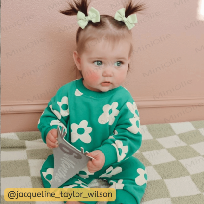 Baby Flower Green 2-piece Set - image 5