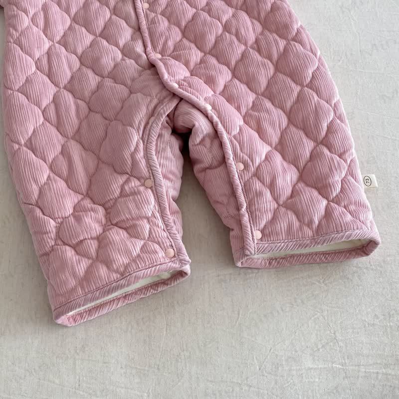 Baby Scarf Cute Cartoon Quilted Romper - image 9