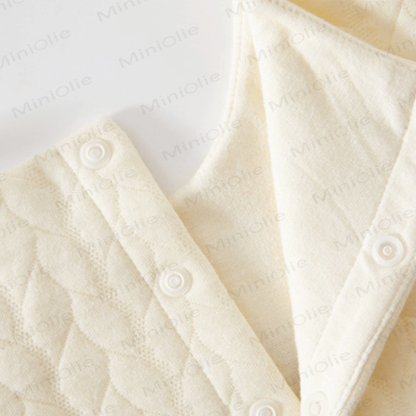 Baby Girl Embroidered Flower Quilted Romper - image 4