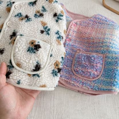 Baby Toddler Suede Floral Outerwear  - image 13