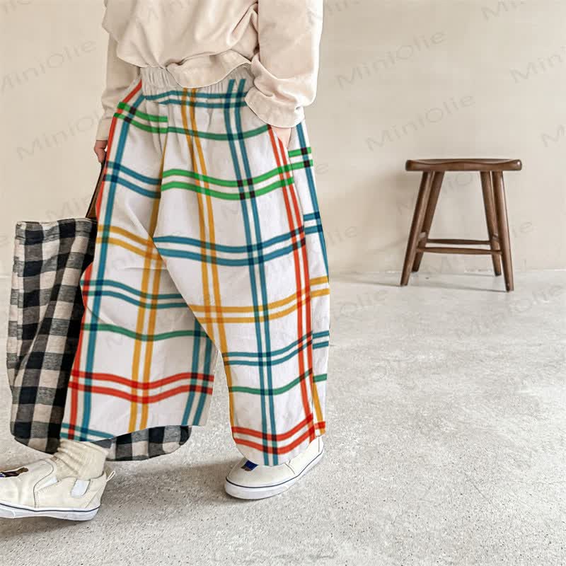 Baby White Gingham Pants - White - 2-3T - image 1