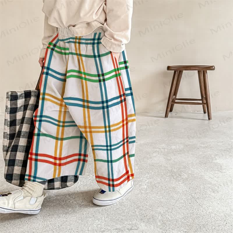 Baby White Gingham Pants - White - 2-3T - image 1