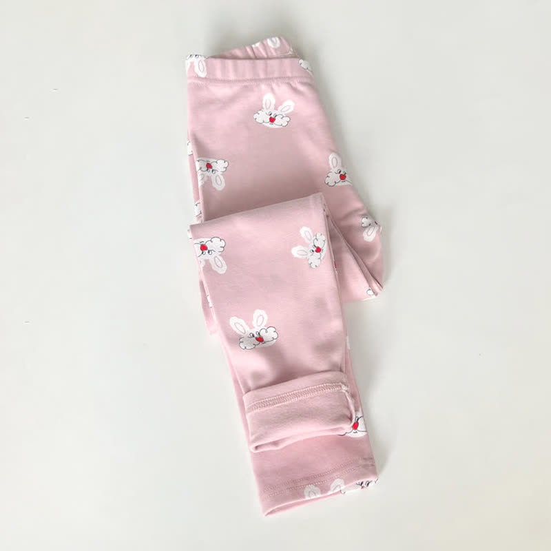Toddler Kid Girl Leggings - Pink Bunny - 14Y - image 7