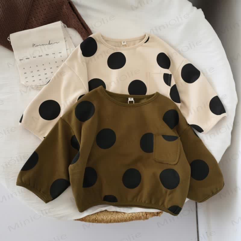 Toddler Dots Pocket Sweatshirt - image 1