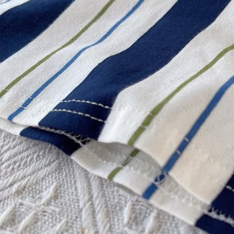 Baby Boys Striped Polo Shirt and Shorts 2 Piece Set - image 6