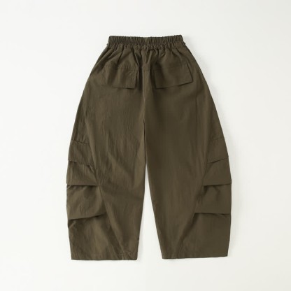 Kid Boy Plain Worker Loose Pants - image 15