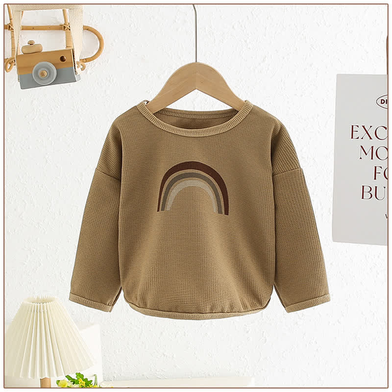 Kid Rainbow Waffle Crew Neck T-Shirt - image 13