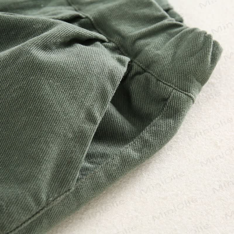 Toddler Boy Pure Color Simple Pants - image 9