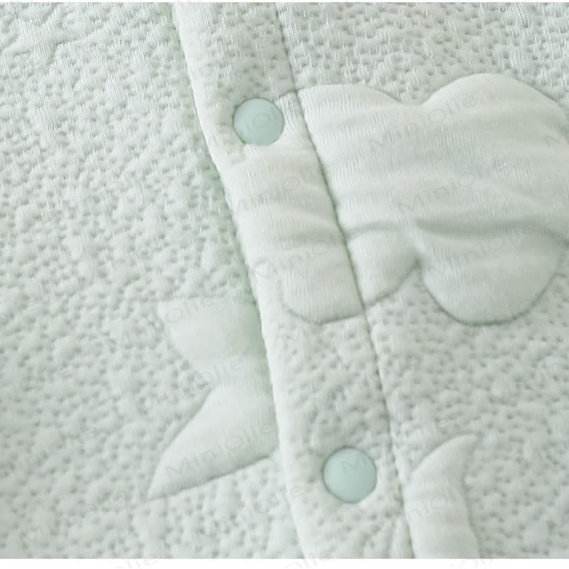 Baby Moon Star Solid Color Quilted Romper - image 6