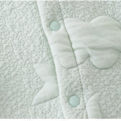 Baby Moon Star Solid Color Quilted Romper - image 6