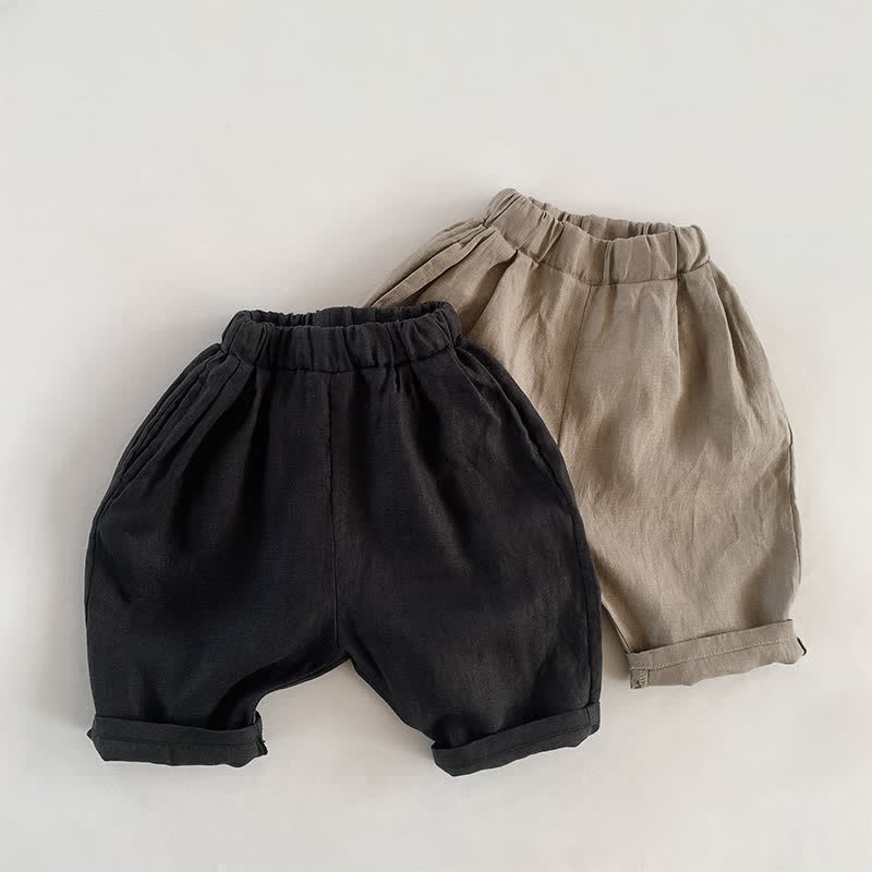 Toddler Solid Color Soft Simple Pants - image 2