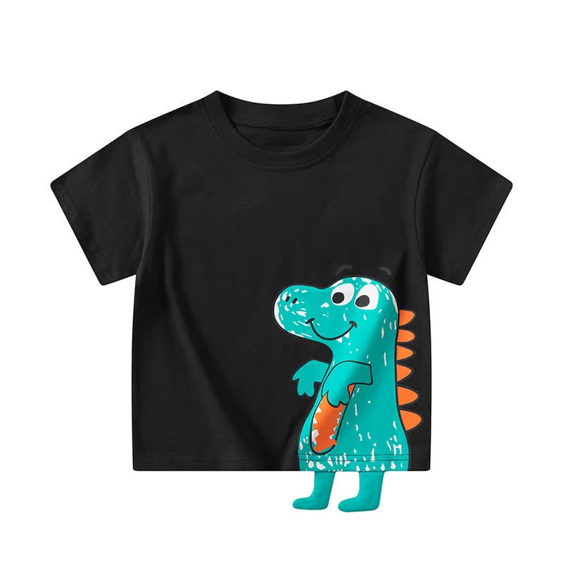 Toddler 3D Dinosaur Tee - Black - 10Y - image 5