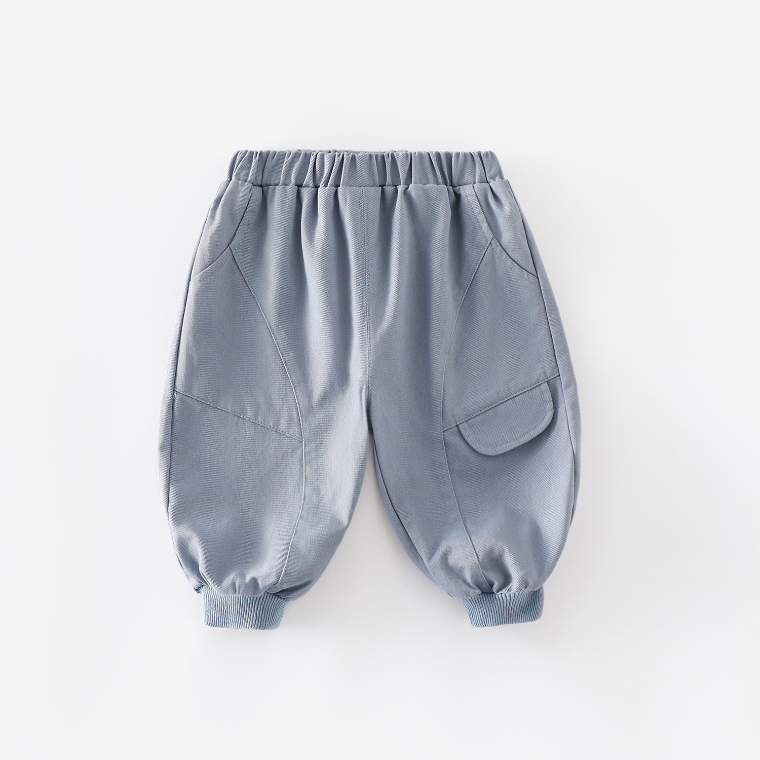 Baby Toddler Boy Solid Color Cargo Pants - Blue - 5-7T - image 10