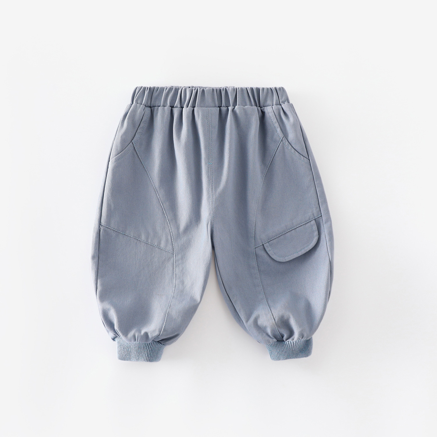 Baby Toddler Boy Solid Color Cargo Pants - Blue - 5-7T - image 10