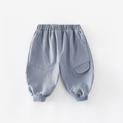 Baby Toddler Boy Solid Color Cargo Pants - Blue - 5-7T - image 10