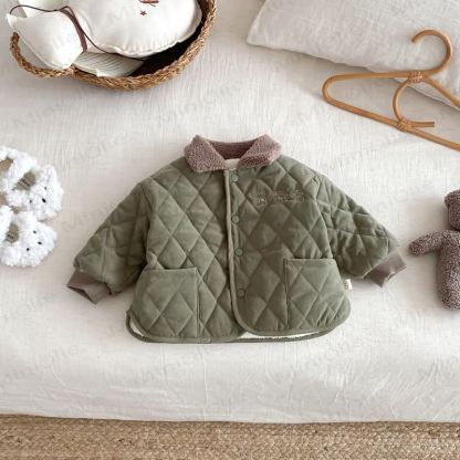 Baby Toddler Quilting Quilted Outerwear - Green - 5-7T - image 5