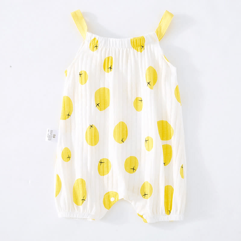 Baby Newborn Fruit Animal Strap Romper - Yellow - 12-18M - image 6