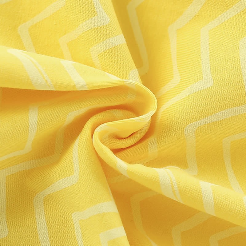 Toddler Kid Yellow Flower Wavy Grain Dress - image 7