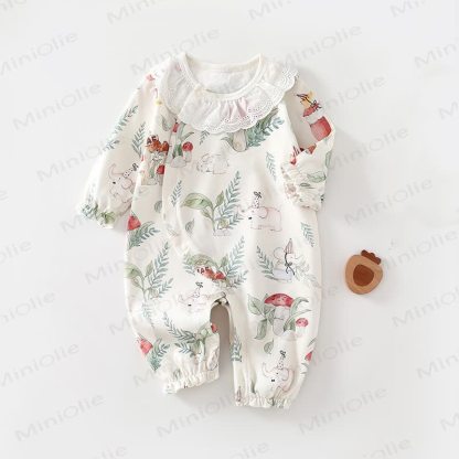 Baby Newborn Cartoon Cotton Romper - Elephant - 18-24M - image 3