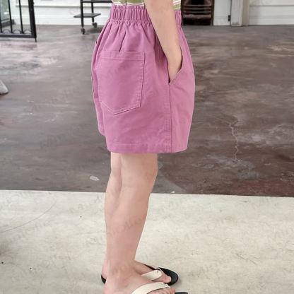Kid Girl Solid Color Shorts  - image 8