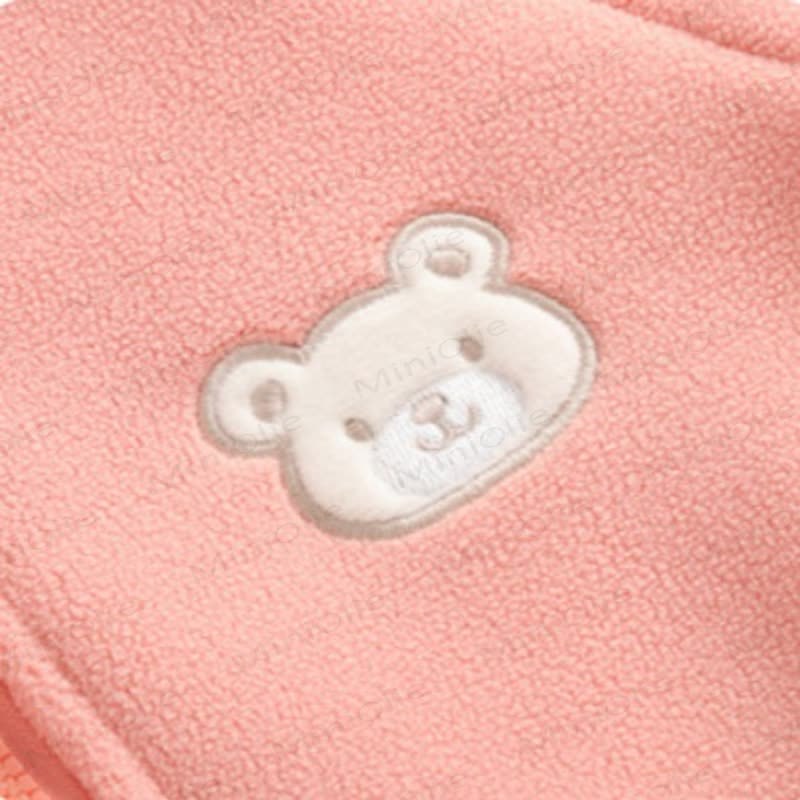 Toddler Baby Bear Patch Fleece Zip Up 2-piece Set - image 10