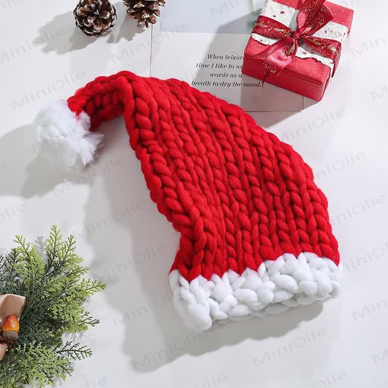 Baby Lovely Knitted Christmas Beanie - Red - Adult - image 5
