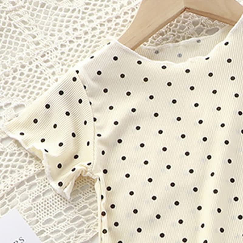 Toddler Girl Dot/Stripe Top and Pants 2-piece Set - image 7