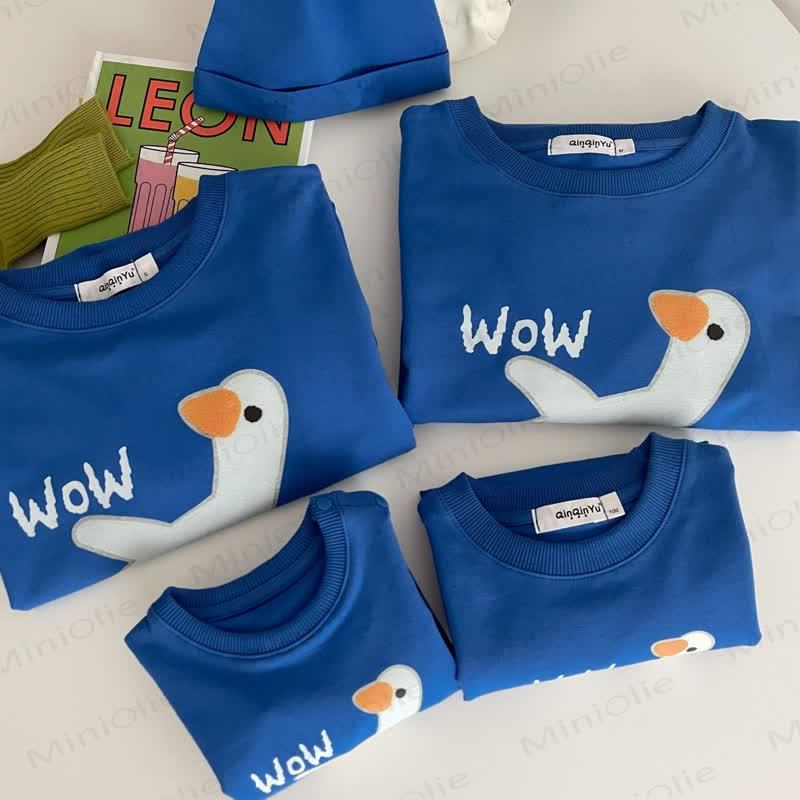 WOW Family Matching Goose Romper Sweatshirt  - image 4