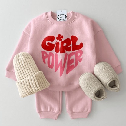 GIRL POWER Baby 2-Piece Casual Set - Pink - 2-3T - image 1