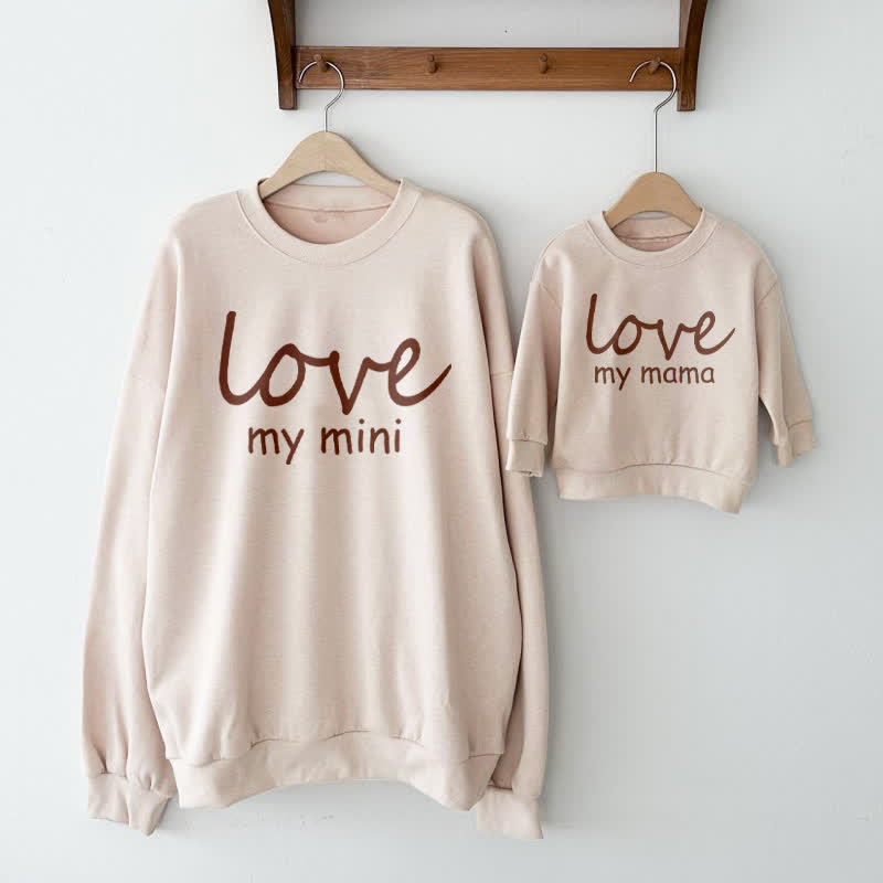 LOVE MY MINI MAMA Mommy and Me Sweatshirt Set