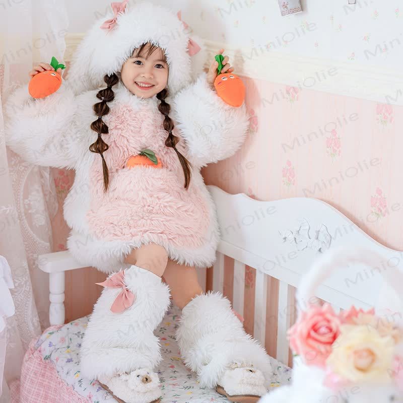 Toddler Bunny Fluffy 4-Pieces Set - image 2