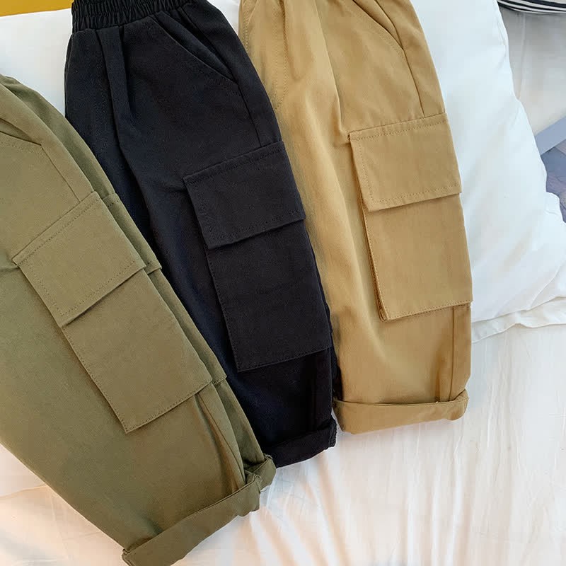 Toddler Boy Worker Solid Color Pants - image 1