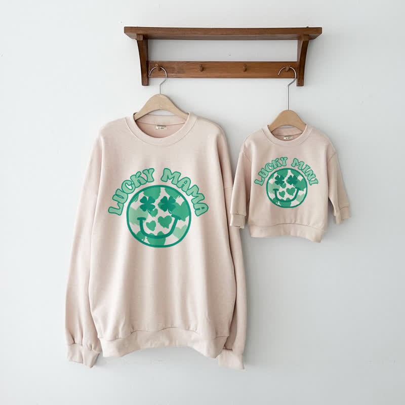 LUCKY MAMA MINI Mommy and Me Sweatshirt Set