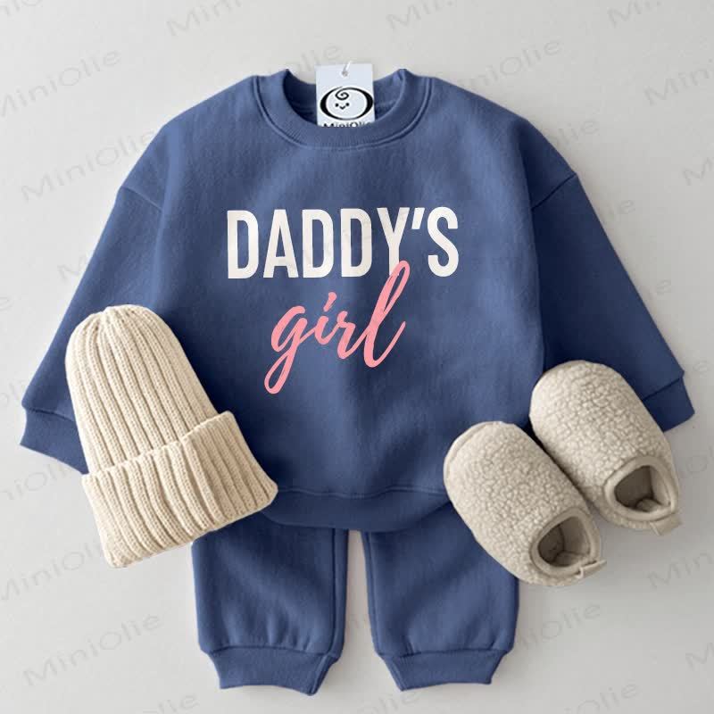 DAD/DADDY'S GIRL Daddy and Me Sweatshirt/Set - Blue - Baby Set: 2-3T - image 2