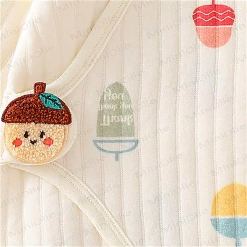 Baby Newborn Pinecone Kimono Seamless Romper - image 3